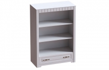 Стеллаж Мебельград Прованс 6 Бодега белая Патина премиум