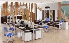 Стол эргономичный Skyland IMAGO-S CA-2SDL/R венге магия белый полуматовый