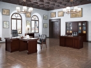 Комплект мебели для кабинета руководителя POINTEX Bern 02 Темный орех