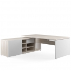 Стол письменный на опорной креденции левый POINTEX ZIO28510421 Светлый дуб