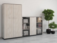 Шкаф однодверный средний левый POINTEX CAP31142102 Светлый дуб