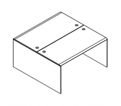 Двухместная рабочая станция Skyland W2ST 127 Дуб сонома