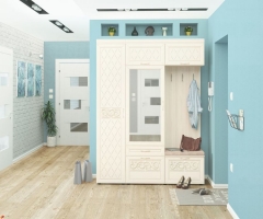 Набор мебели для прихожей Витра Тиффани 3 Сосна Астрид Мелинга Игуана