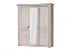 Шкаф трехдверный Яна Лючия 180 Дуб Оксфорд серый