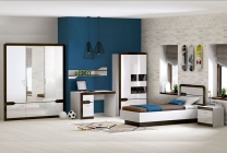 Комплект мебели для детской Яна Ронда 2 Венге Белый глянец