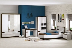 Комплект мебели для детской Яна Ронда 2 Венге Белый глянец