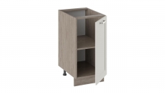 Шкаф напольный Трия Одри Н_72-40_1ДР Дуб Сонома трюфель/Бежевый шелк