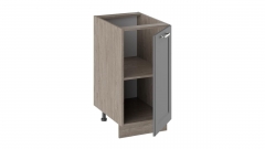 Шкаф напольный Трия Одри Н_72-40_1ДР Дуб Сонома трюфель/Серый шелк