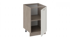 Шкаф напольный Трия Одри Н_72-50_1ДР Дуб Сонома трюфель/Бежевый шелк