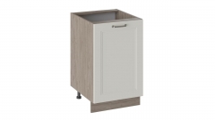 Шкаф напольный Трия Одри Н_72-50_1ДР Дуб Сонома трюфель/Бежевый шелк