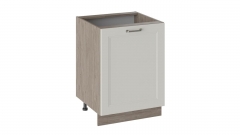 Шкаф напольный Трия Одри Н_72-60_1ДР Дуб Сонома трюфель/Бежевый шелк