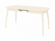 Стол обеденный раскладной Витра Орфей 35.10 Премиум Крем-Патина Бежевая