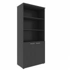 Шкаф с 1 комплектом глухих малых дверей и топом Skyland XHCS 85.5 Легно Темный