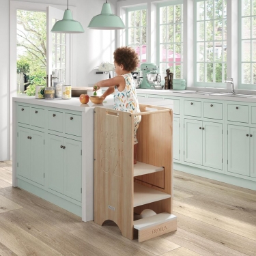 Стул-подставка Micuna Micuna Trotta MONT-1872 Waterwood/White