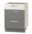 Напольный шкаф Витра Графит 74.66 Сосна Астрид/Ваниль/Графит