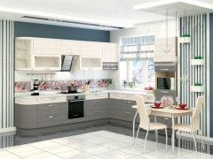 Кухонный гарнитур угловой Витра Графит 1