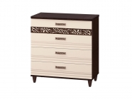 Комод Витра Катрин 92.18 Дуб венге Белый песок Браун вуд