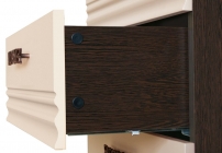 Комплект мебели для спальни Витра Катрин 04 Дуб венге Белый песок Санчо крем Браун вуд