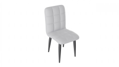 Стул Трия Франк ДП 2-17 Графит Кожзам Белый