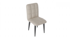 Стул Трия Франк ДП 2-17 Графит Кожзам Бежевый
