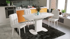 Стул Трия Франк ДП 2-17 Белый матовый Кожзам белый