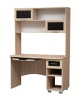 Стол письменный Марибель универсальный Уголок школьника Дуб беленый Туя светлая
