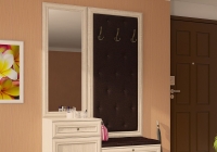 Вешалка Стиль Оскар-7 А Модена 01 Дуб сонома светлый Кожа крем