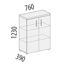 Шкаф с полками Витра Альфа 61.64