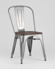Стул Stool Group Tolix Wood 850 Серебристый