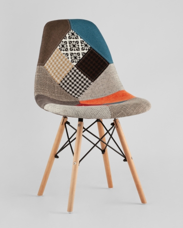 Стул Stool Group Eames DSW Пэчворк