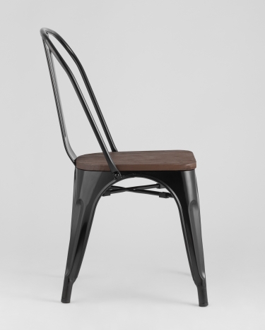 Стул Stool Group Tolix Wood 850 Черный