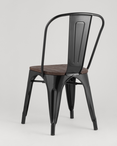 Стул Stool Group Tolix Wood 850 Черный