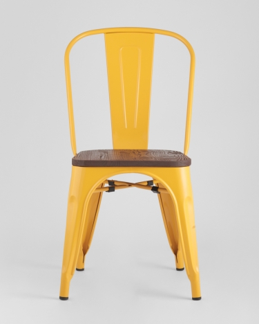 Стул Stool Group Tolix Wood 850 Желтый