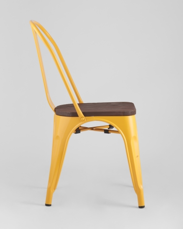 Стул Stool Group Tolix Wood 850 Желтый