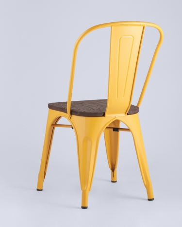 Стул Stool Group Tolix Wood 850 Желтый