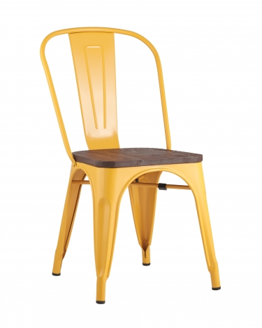Стул Stool Group Tolix Wood 850 Желтый