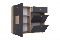 Комод комбинированный Любимый дом Фиджи ЛД 659.350.000 Дуб золотой Антрацит