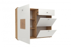 Комод комбинированный Любимый дом Фиджи ЛД 659.350.000 Дуб золотой Белый