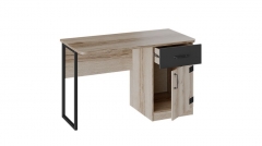 Стол письменный с ящиком Трия Окланд ТД-324.15.02 Фон Черный/Дуб Делано