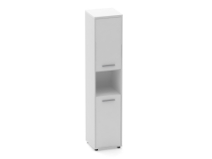 Шкаф 4 узкий закрытый, с нишей Персона Грата Deka 10.19.12Пр Белый