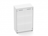 Шкаф 2 широкий 2 стеклянные двери Персона Грата Deka 10.12.161 Белый