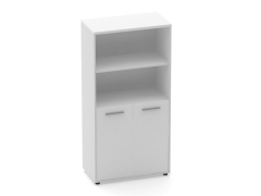 Шкаф 3 широкий 2 полки открытые, 2 полки закрытые Персона Грата Deka 10.16.111 Белый