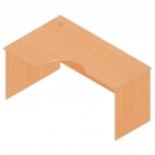 Стол компьютерный угловой Альтерна Р.СКУ-16 левый Дуб Кронберг