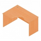 Стол компьютерный угловой Альтерна Р.СКУ-14 левый Дуб Кронберг