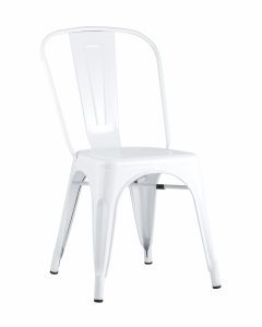 Стул Stool Group TOLIX с высокой спинкой Белый глянцевый