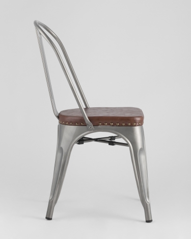 Стул Stool Group TOLIX SOFT мягкий Серебристый