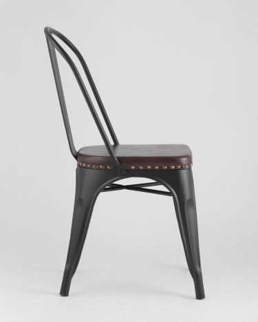 Стул Stool Group TOLIX SOFT мягкий Черный матовый