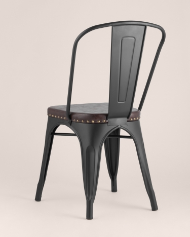 Стул Stool Group TOLIX SOFT мягкий Черный матовый