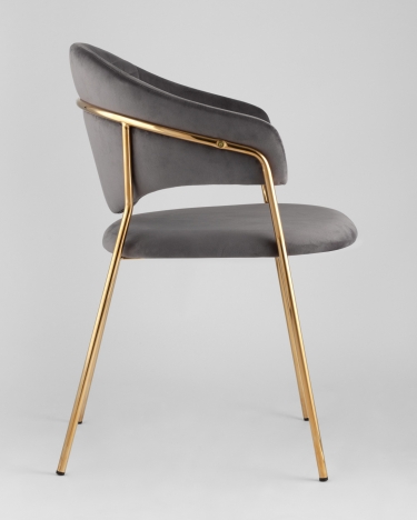 Стул мягкий Stool Group Эвита Серый