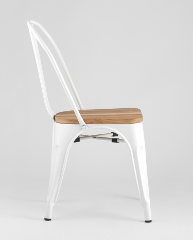 Стул Stool Group TOLIX WOOD Белый